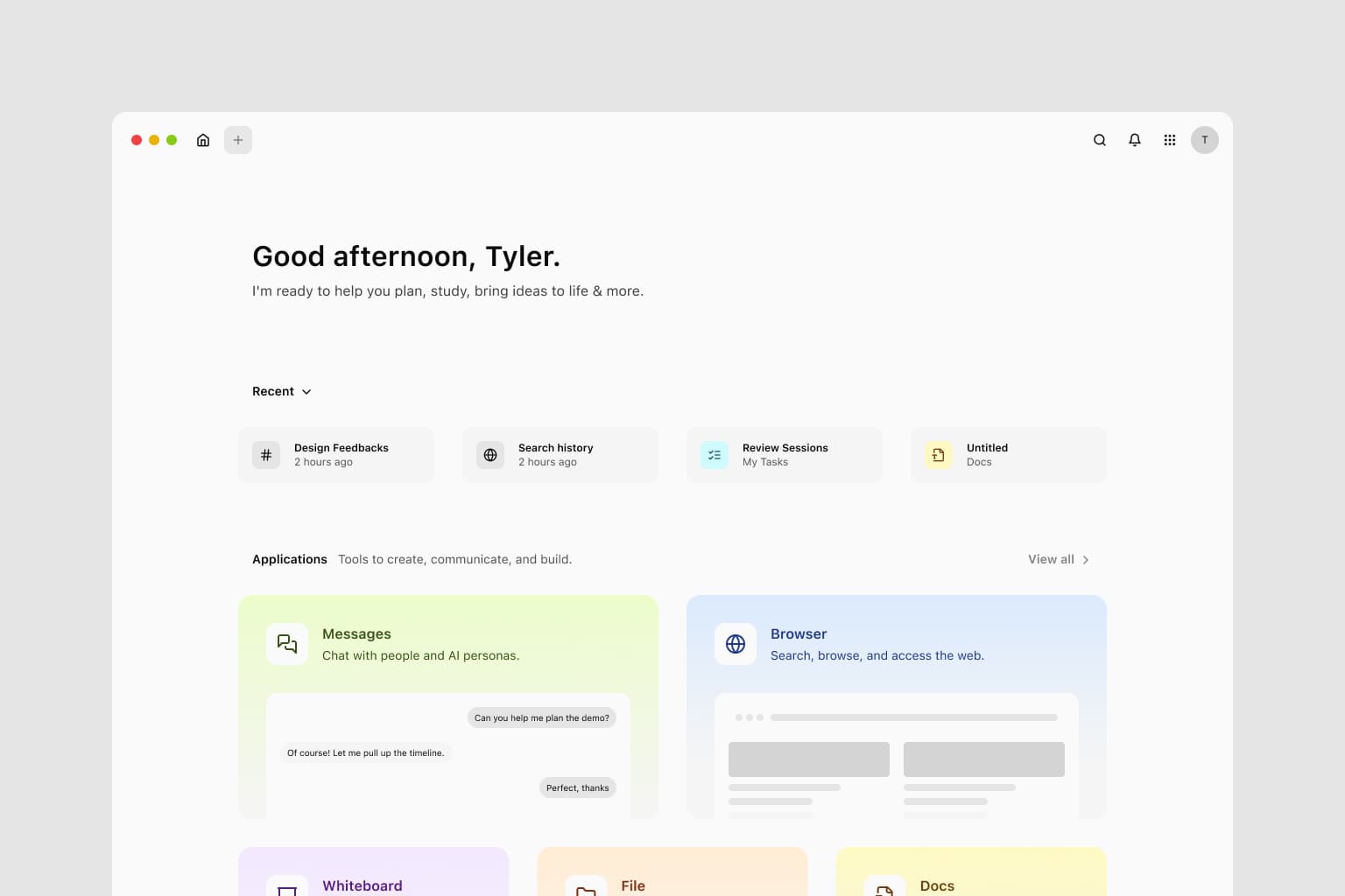 webAI application preview