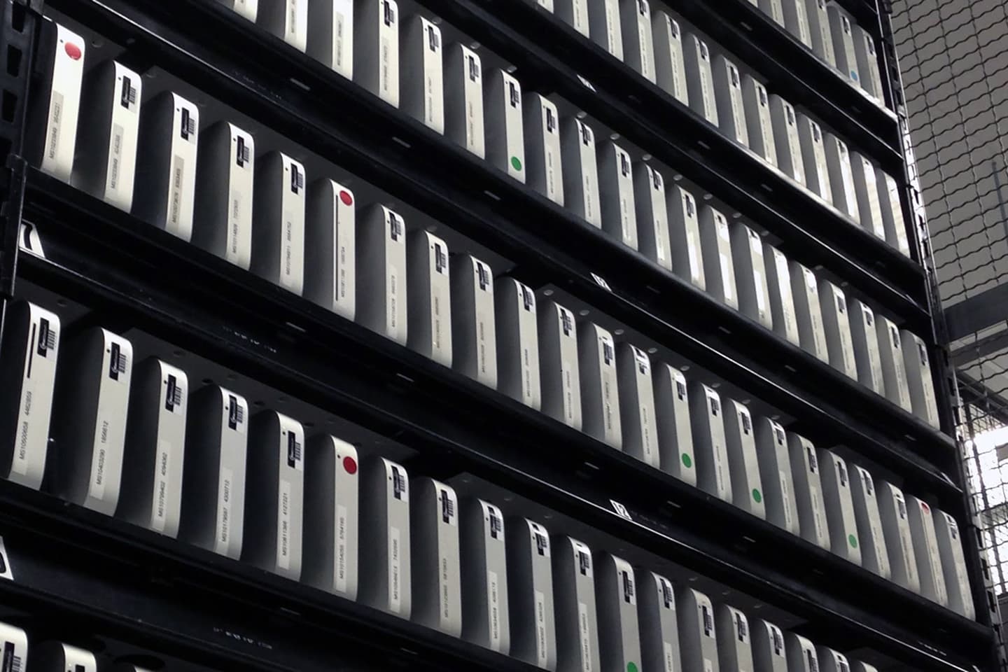 MacStadium infrastructure showcasing Apple Silicon servers in a data center environment.